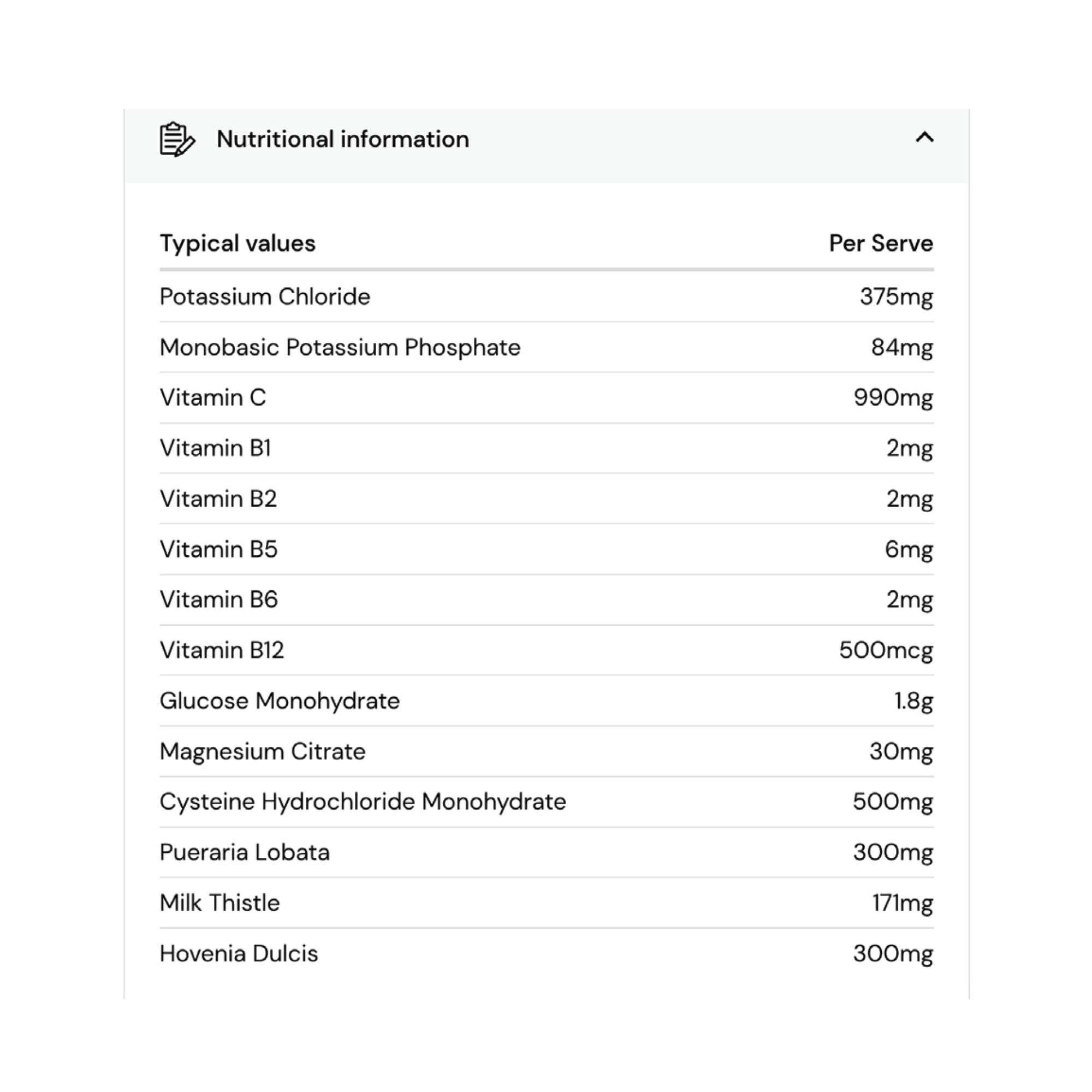 Nutritional Info